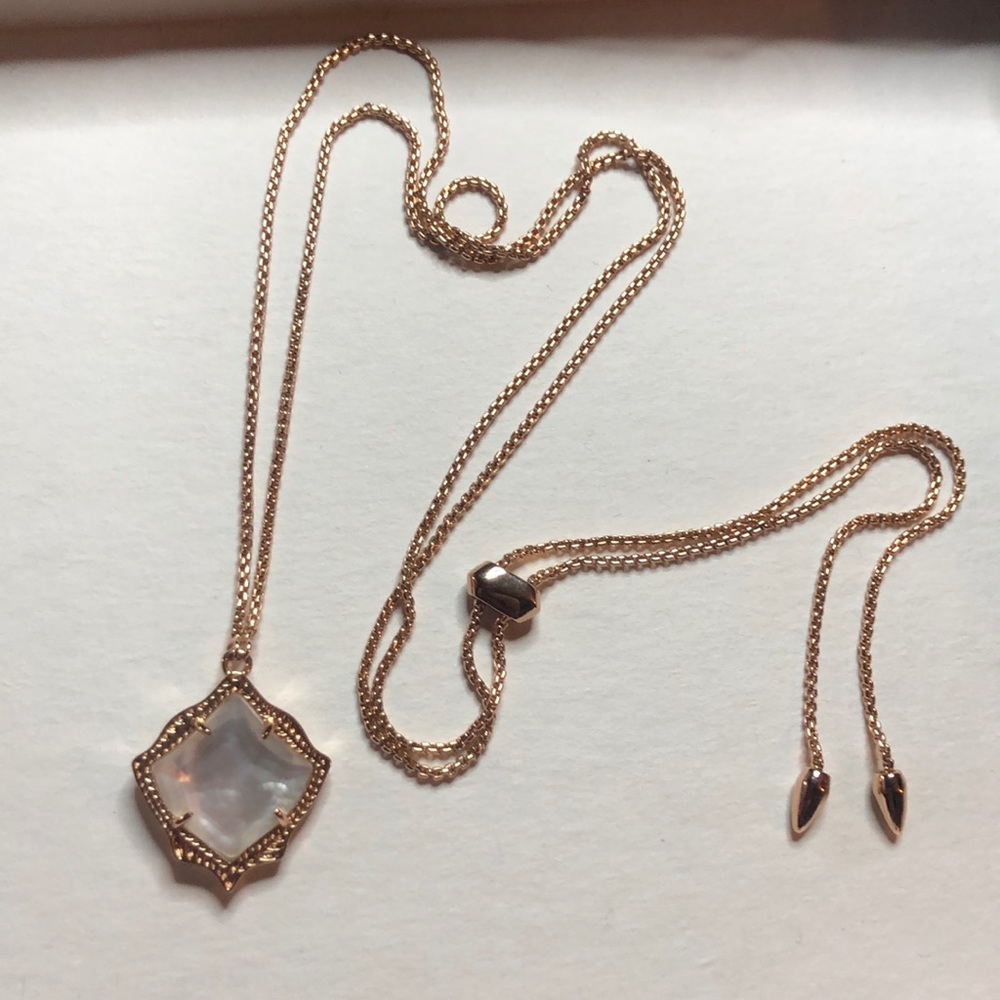 Kendra Scott Rose Gold MOP Kacey Necklace